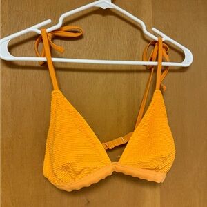 Old navy yellow triangle bikini top